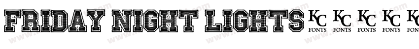 Friday Night Lights字体转换